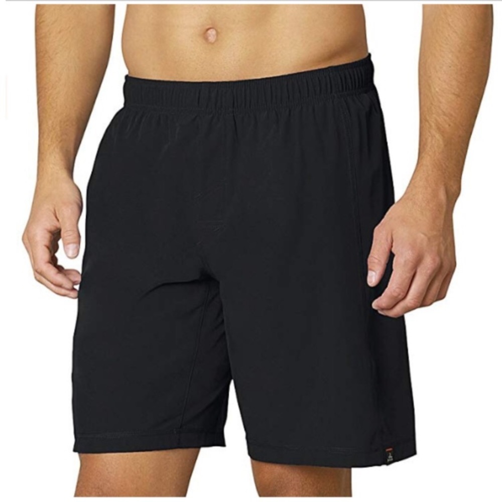NWT! prAna Mens M Black Flex (stretch!) Short Mesh Lined Active Athletic Wear